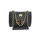 Bolsa Feminina Alça Transversal Ombro Tiracolo Matelassê com Tachas Modernas Mulher Elegante Golden Fenix