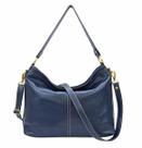 Bolsa Feminina Azul Marinho Tiracolo e Transversal Alça Comprida Regulável Ajuste Couro Bolsas Femininas Madamix MDXB348