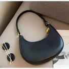 Bolsa Feminina Baguete Blogueira Meia Lua Tendência de Ombro Lateral Lisa