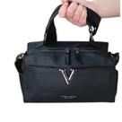 Bolsa Feminina Baú Preta Transversal Removível e Ajustável