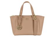 Bolsa Feminina Beira Rio Nude Transversal Estilo Moderno -