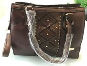 Bolsa Feminina Café Aplique - Queen