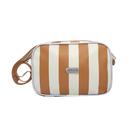 Bolsa Feminina Calma, Beth! - Modelo Julieth Retangular Listrada Caramelo Bolsa Feminina Calma, Beth! - Modelo Julieth Retangular Listrada Caramelo