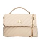 Bolsa Feminina Carrano Tiracolo Média Couro Bege - 800695 Bolsa Feminina Carrano Tiracolo Média Couro Bege - 800695