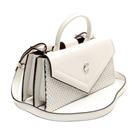 Bolsa Feminina Cecconello Transversal Couro Branca - CSS2515