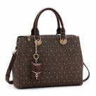 Bolsa Feminina Chenson Coração Cristal Premium - Original Cor:Cafe