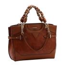 Bolsa Feminina Chenson Grande Ombro 3485546 Luxo Correntes Cor:Marrom