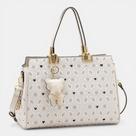 Bolsa Feminina Chenson Mão Coração Cristal Off White