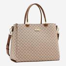 Bolsa Feminina Chenson Mão New Elemento Gráfico Bege