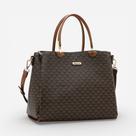 Bolsa Feminina Chenson Mão New Elemento Gráfico Café