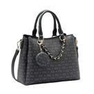 Bolsa Feminina Chenson Monograma Elegance 3485403 Estruturada Com Alça Transversal E Corrente