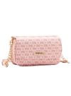 Bolsa Feminina Chenson Original - Monograma Elegance - Alça Transversal - Rosa 3484975