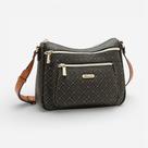 Bolsa Feminina Chenson Transversal Elemento Gráfico Café