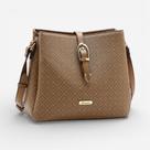 Bolsa Feminina Chenson Transversal Elemento Gráfico Natural