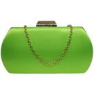 Bolsa Feminina Clutch De Festa Cetim Fecho Metal Dourado