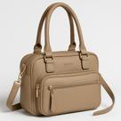 Bolsa Feminina Couro Ombro Tiracolo Preta Média Casual Moda!