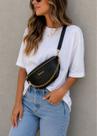 Bolsa Feminina Croco Elegante com Alça Transversal Removível Estilo Versátil