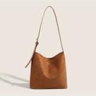 Bolsa Feminina De Camurça Espaçosa Casual Elegante Trabalho