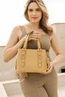 Bolsa feminina de couro amarelo manteiga Valentina