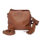 Bolsa feminina de couro nude Livia