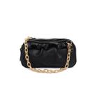 Bolsa feminina de couro preto Ingrid