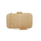 Bolsa Feminina De Festa Clutch Estilo Palha
