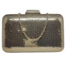 Bolsa Feminina De Festa Clutch Quadrada Paetês Cores Variadas