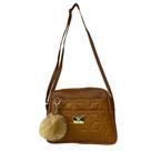 Bolsa Feminina de Lado Tiracolo Lateral Pequena 3 Compartimentos
