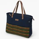 Bolsa Feminina de Lona e Tecido Jacquard