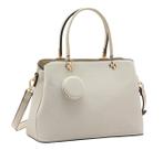 Bolsa Feminina de Mão Chenson CG85431 Relevo Monograma Cor:Nude
