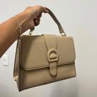 Bolsa Feminina de Mao com Alca Ajustavel Bege