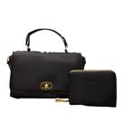 Bolsa Feminina de Mão e Transversal Porta celular Kit 2 pçs com Carteira 9159 Cor:Cafe