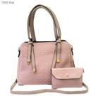 Bolsa Feminina de Mão / Transversal Kit 2 pçs com Necessaire e Divisões 7065