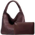 Bolsa feminina de material vegano JINMANXUE, cor café Bolsa feminina de material vegano JINMANXUE, cor café