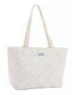 Bolsa Feminina de Ombro Chenson CG84506 Bordado Delicado Cor:Off White