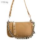 Bolsa Feminina de Ombro e Transversal Inspiração Luxo com Alça de Corrente 1155 Cor:Bege Bolsa Feminina de Ombro e Transversal Inspiração Luxo com Alça de Corrente 1155 Cor:Bege
