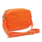 Bolsa feminina de ombro laranja neon primavera transversal