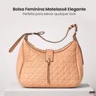 Bolsa Feminina de Ombro Matelassê Espaçosa com Acabamento Premium