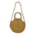 Bolsa Feminina De Palha Redonda Saco Com Alça
