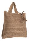 Bolsa Feminina De Palha Sintética Sofisticada Elegante Verão