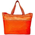 Bolsa Feminina de Praia Laranja Grande Piscina Mercado Alça