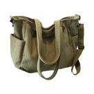 Bolsa Feminina De Veludo Crossbody Com Vários Bolsos, Alça Ajustável, Bolsa De Ombro Com Zíper Para