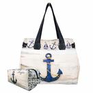 Bolsa Feminina e Necessaire Âncora Azul Marinho Magicc Bolsas