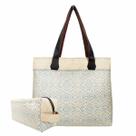 Bolsa Feminina e Necessaire Casual Azul-Marfim Magicc Bolsas
