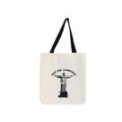 Bolsa Feminina Ecobag 100% algodão CRISTO (Alça preta)