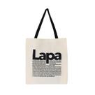 Bolsa Feminina Ecobag 100% algodão LAPA (Alça preta) Bolsa Feminina Ecobag 100% algodão LAPA (Alça preta)
