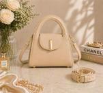 Bolsa Feminina Elegante Estruturada Alça Dupla Luxo Compacta Dia a Dia