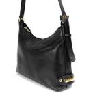 Bolsa Feminina em Couro Legitimo Média Sacola Transversal e Ombro Preta Road Seven