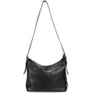 Bolsa Feminina em Couro Legitimo Sacola Média Alça Ombro e Transversal Metal Dourado Road Seven
