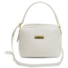 Bolsa Feminina em Couro Legititmo com 2 Alças Regulaveis Branco